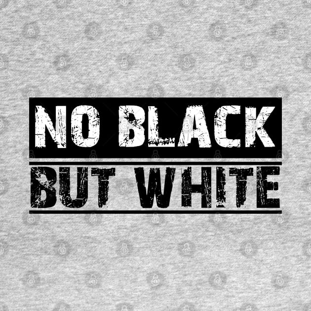 no black but white T-SHIRT by paynow24